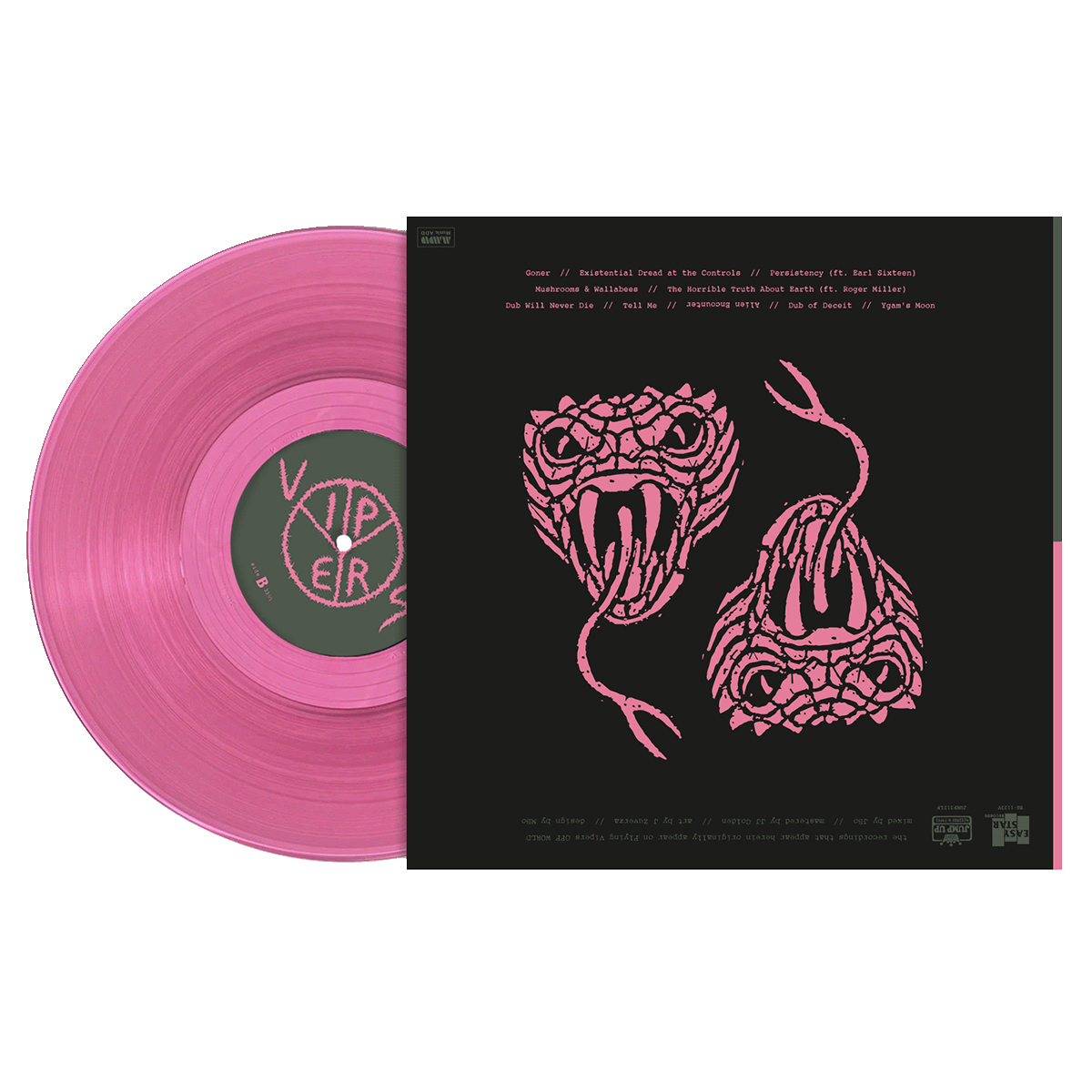 Flying Vipers - World Inversion - Plasma Pink Colored Vinyl (Limited Edition)