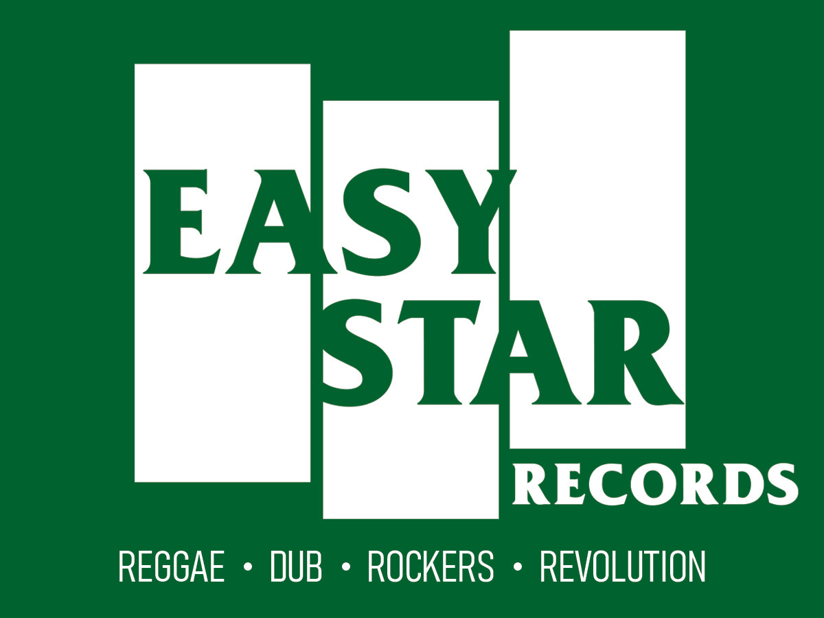 Easy Star Records Retro Logo Sticker (White On Green)
