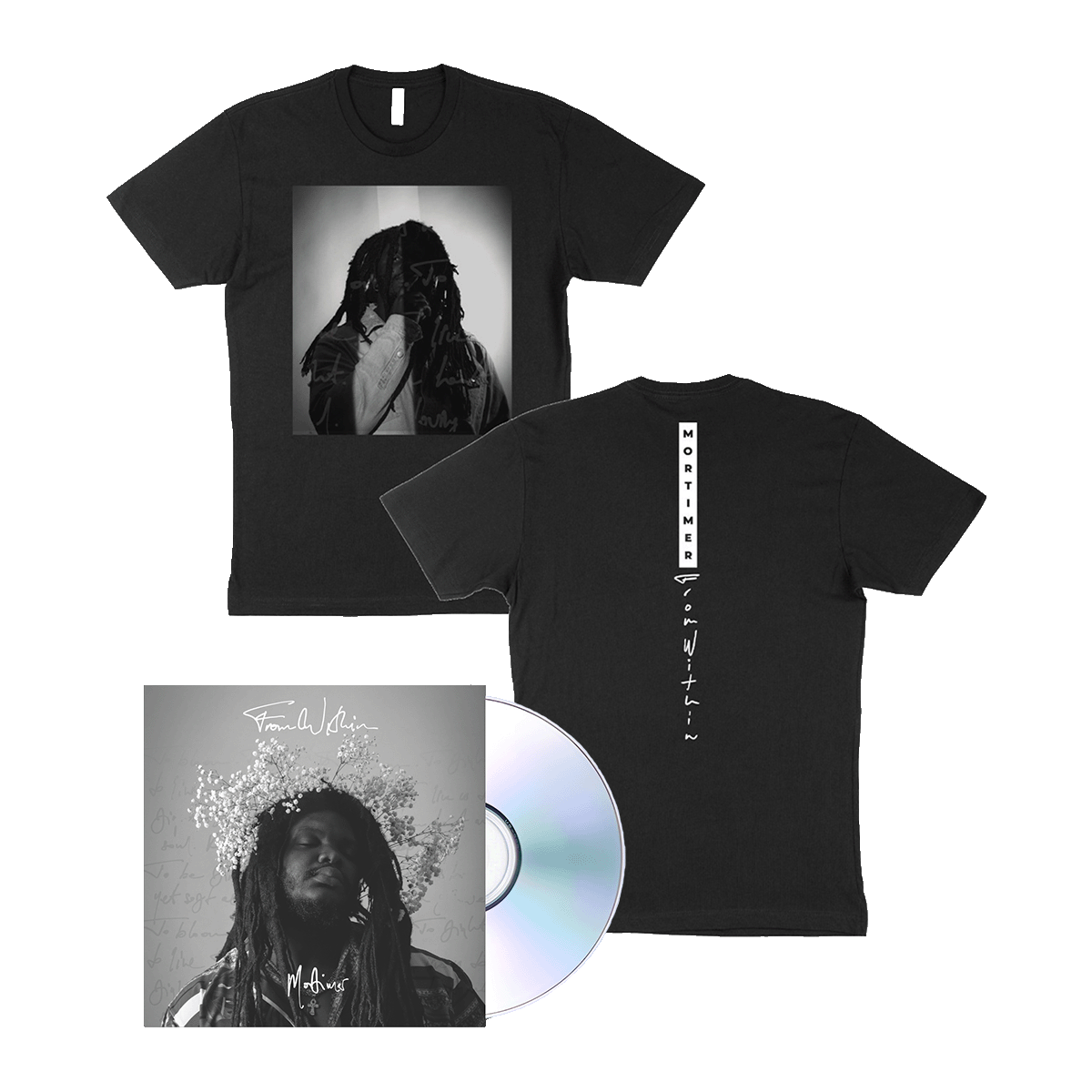 Mortimer - FROM WITHIN CD + Tee (Black)