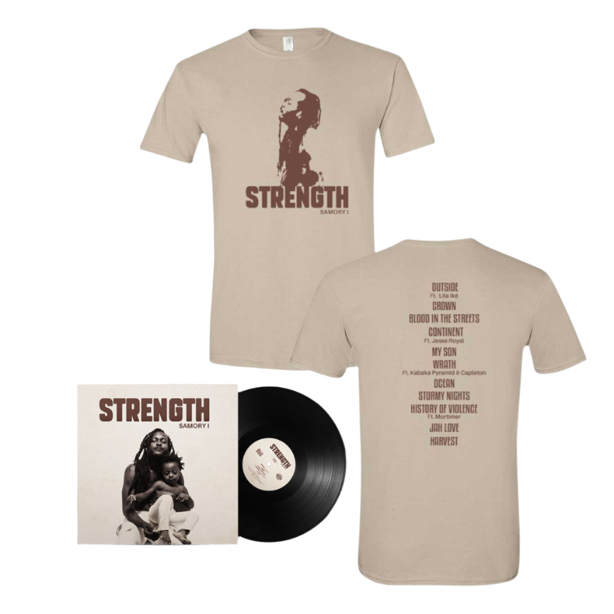 Samory I - Strength Vinyl + Tee