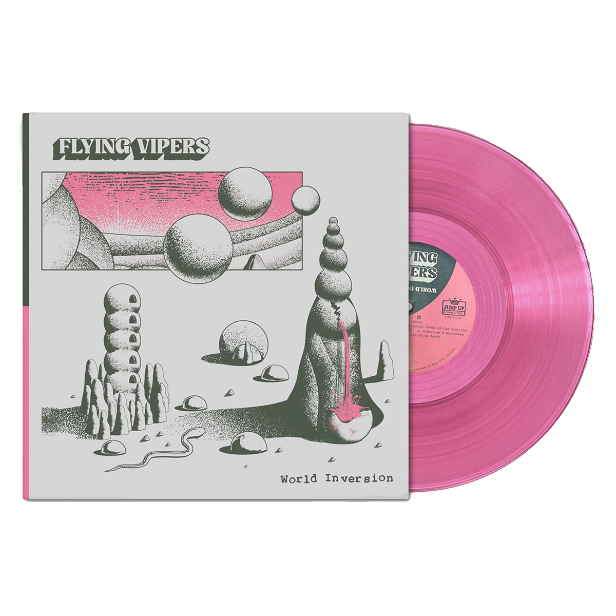 Flying Vipers - World Inversion - Plasma Pink Colored Vinyl (Limited Edition)