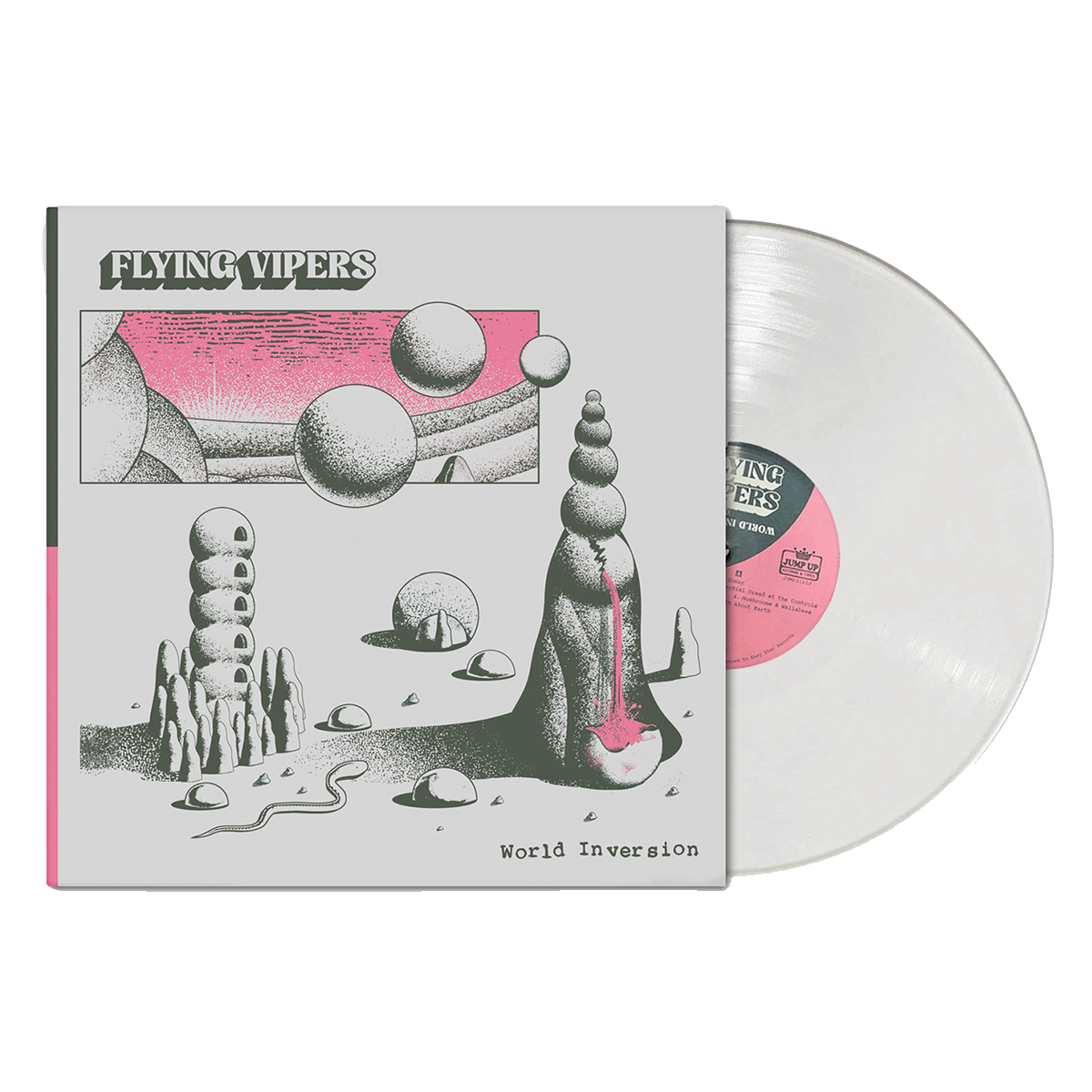 Flying Vipers - World Inversion - Fang White Colored Vinyl (Limited Edition)