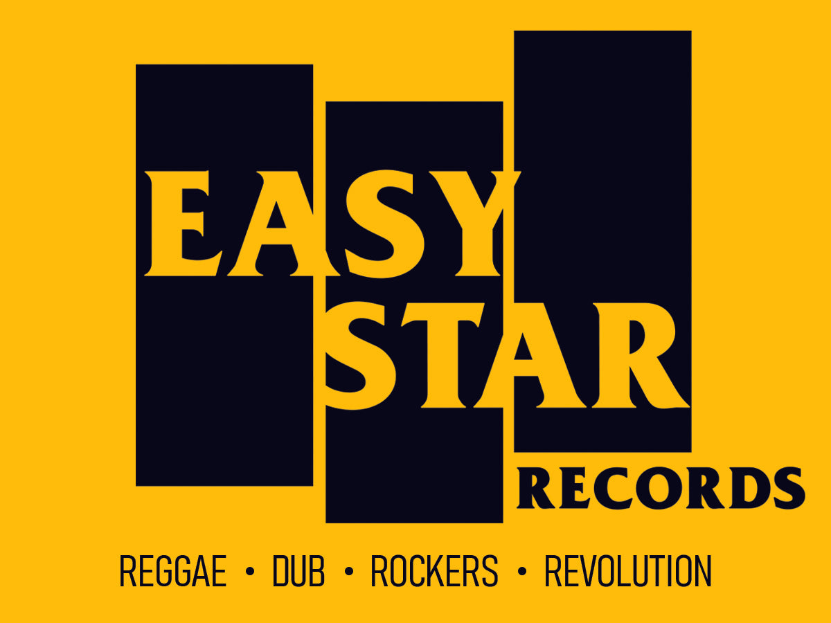 Easy Star Records Retro Logo Sticker (Black On Yellow)