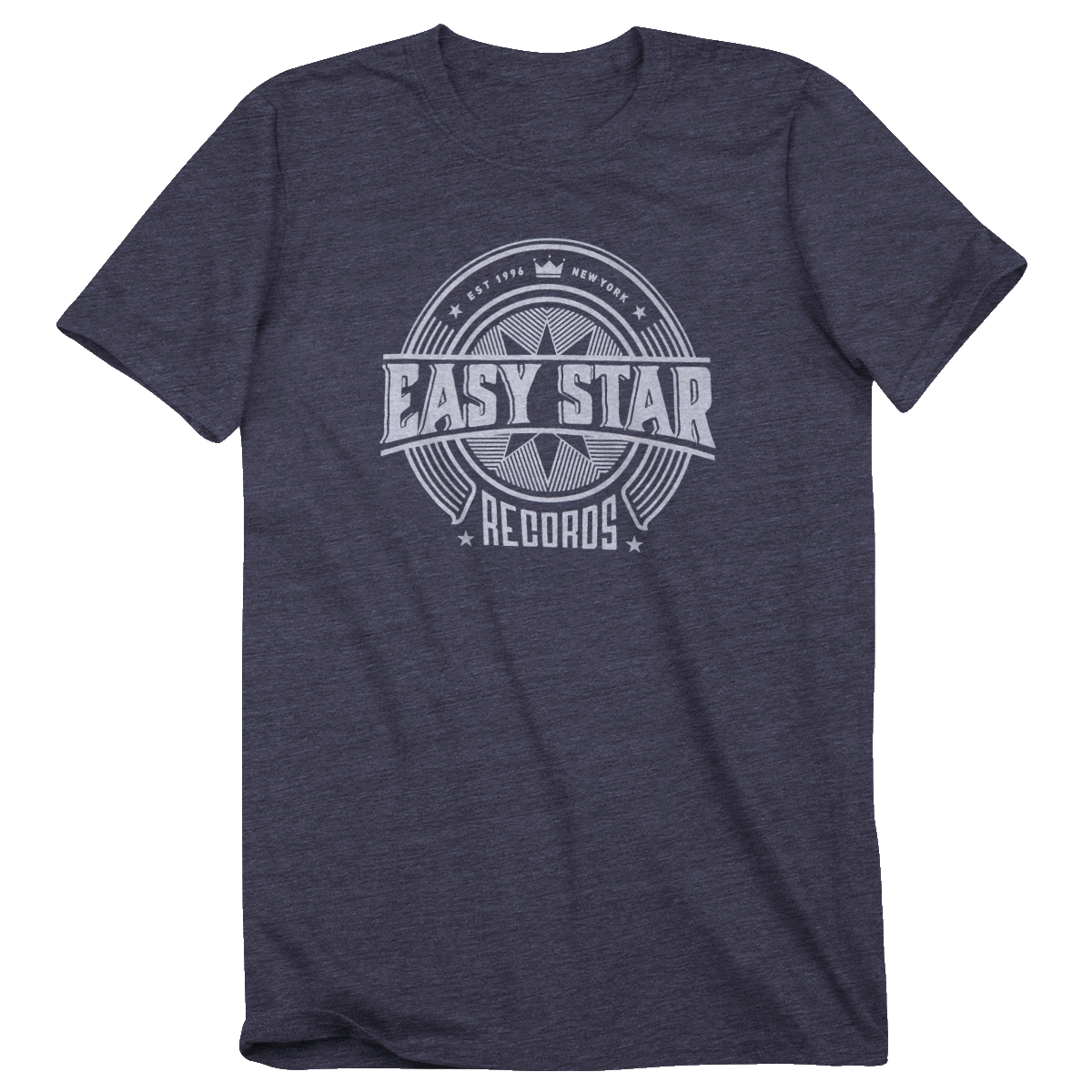 Easy Star Records Circle Logo Navy Blue Tee Shirt