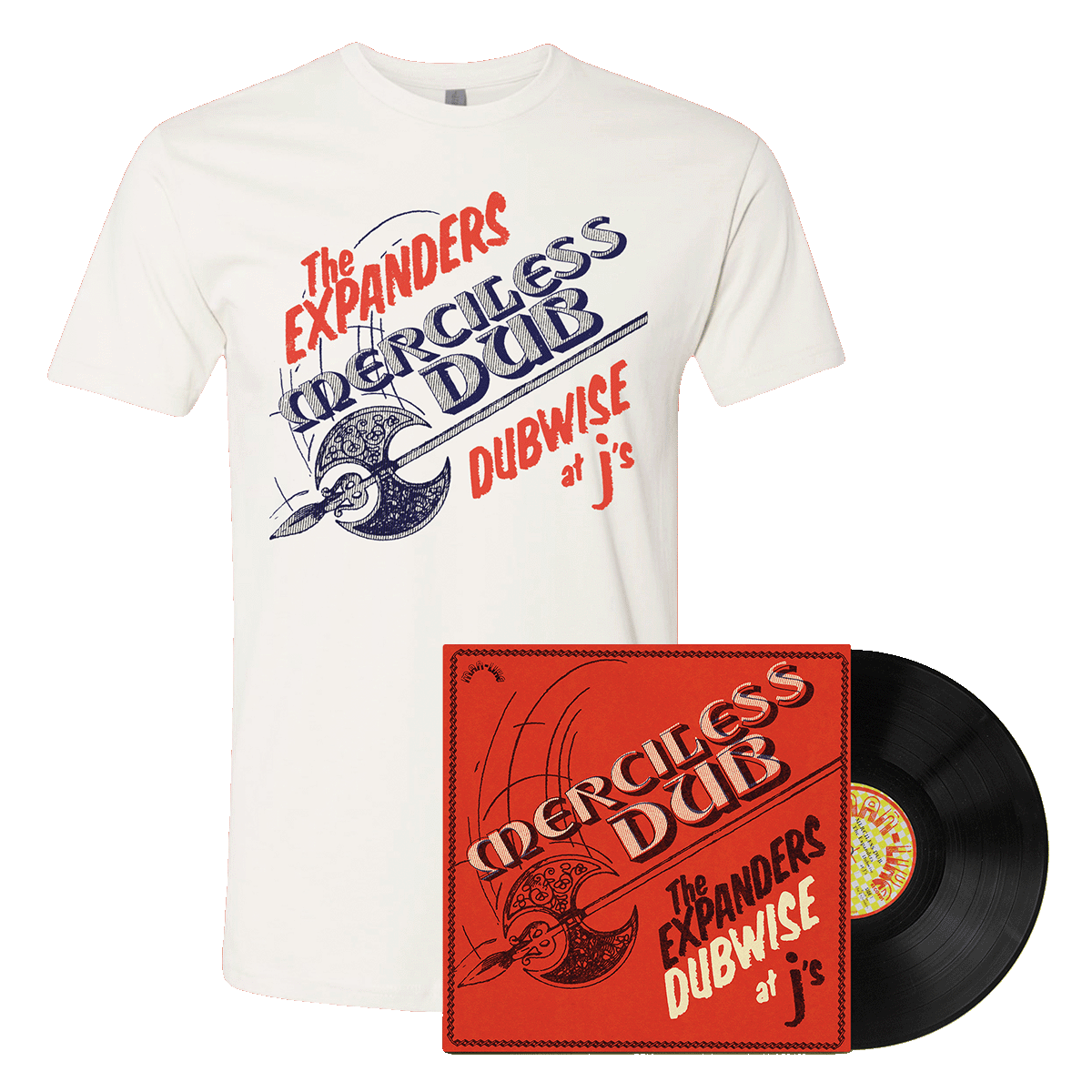 The Expanders - Merciless Dub Vinyl + Tee Bundle