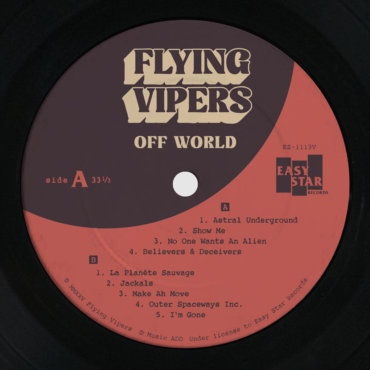 Flying Vipers - Off World (Standard Black Vinyl)