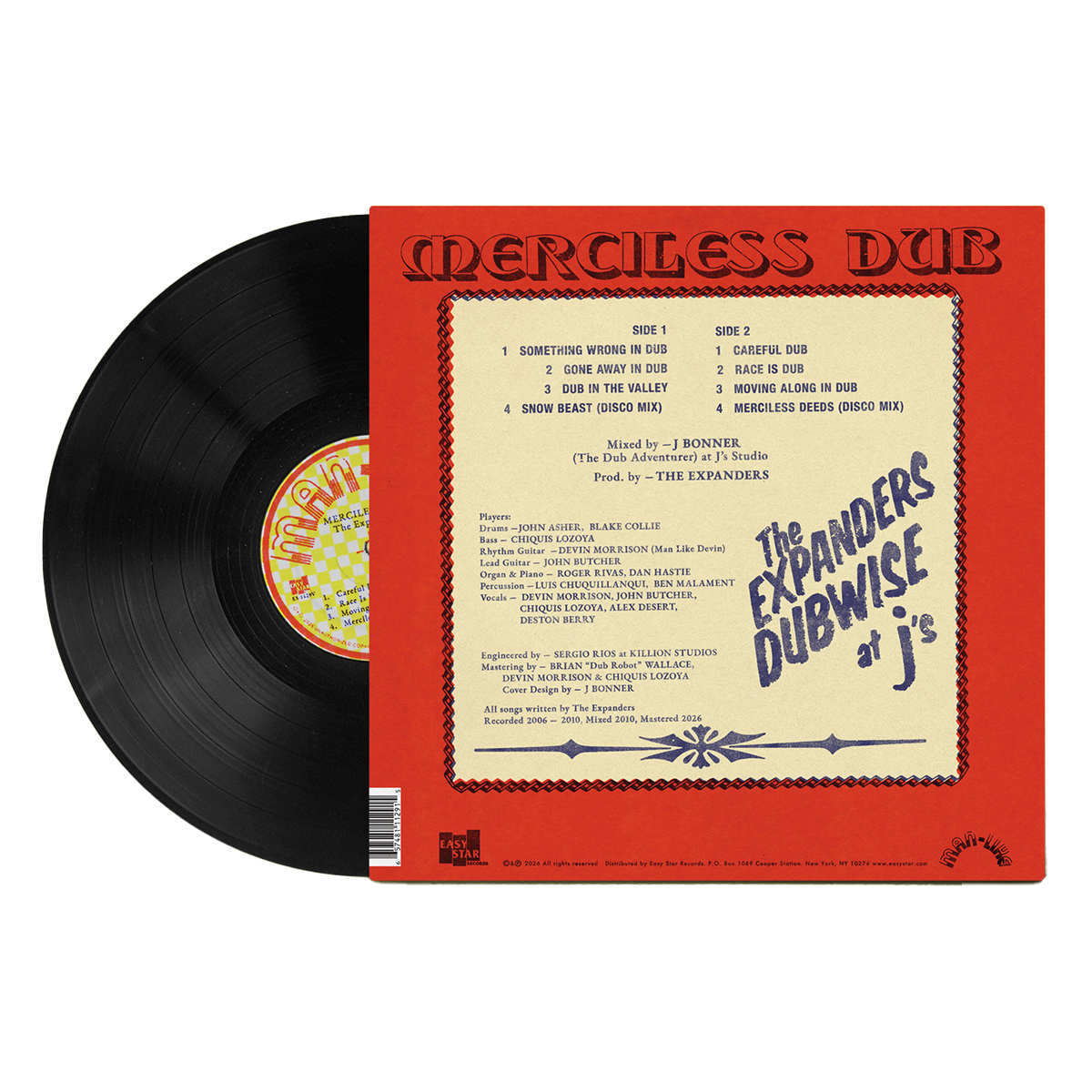 The Expanders - Merciless Dub Vinyl + Tee Bundle